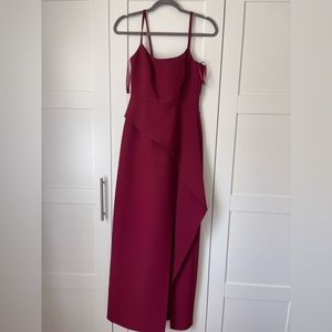 Bcbg dress maroon evening dress